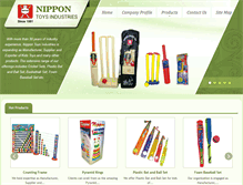Tablet Screenshot of nippontoysindia.com